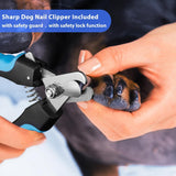 Rechargeable Dog Nail Grinder Kit – Quiet, 3-Speed Electric Trimmer for Dogs & Cats (Dark Blue)