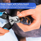 Rechargeable Dog Nail Grinder Kit – Quiet, 3-Speed Electric Trimmer for Dogs & Cats (Dark Blue)